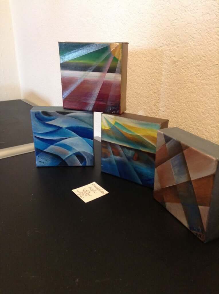 Acrylic on Gallery Canvas ... I am so pleased to have Mandell Maull's paintings in the house!