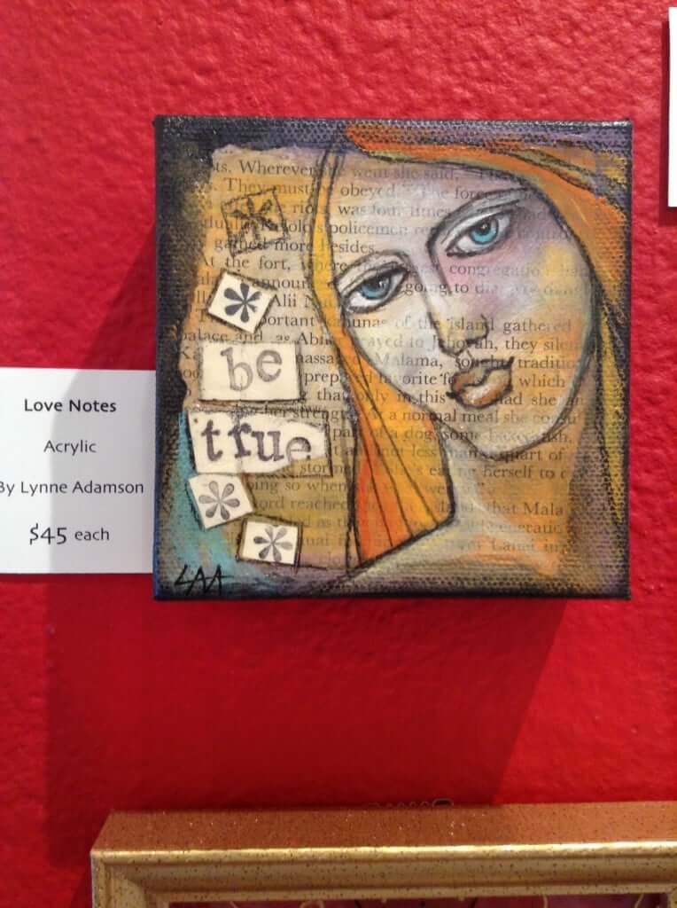 4x4x2 Mix Media ... Fabulous! by Lynne Adamson