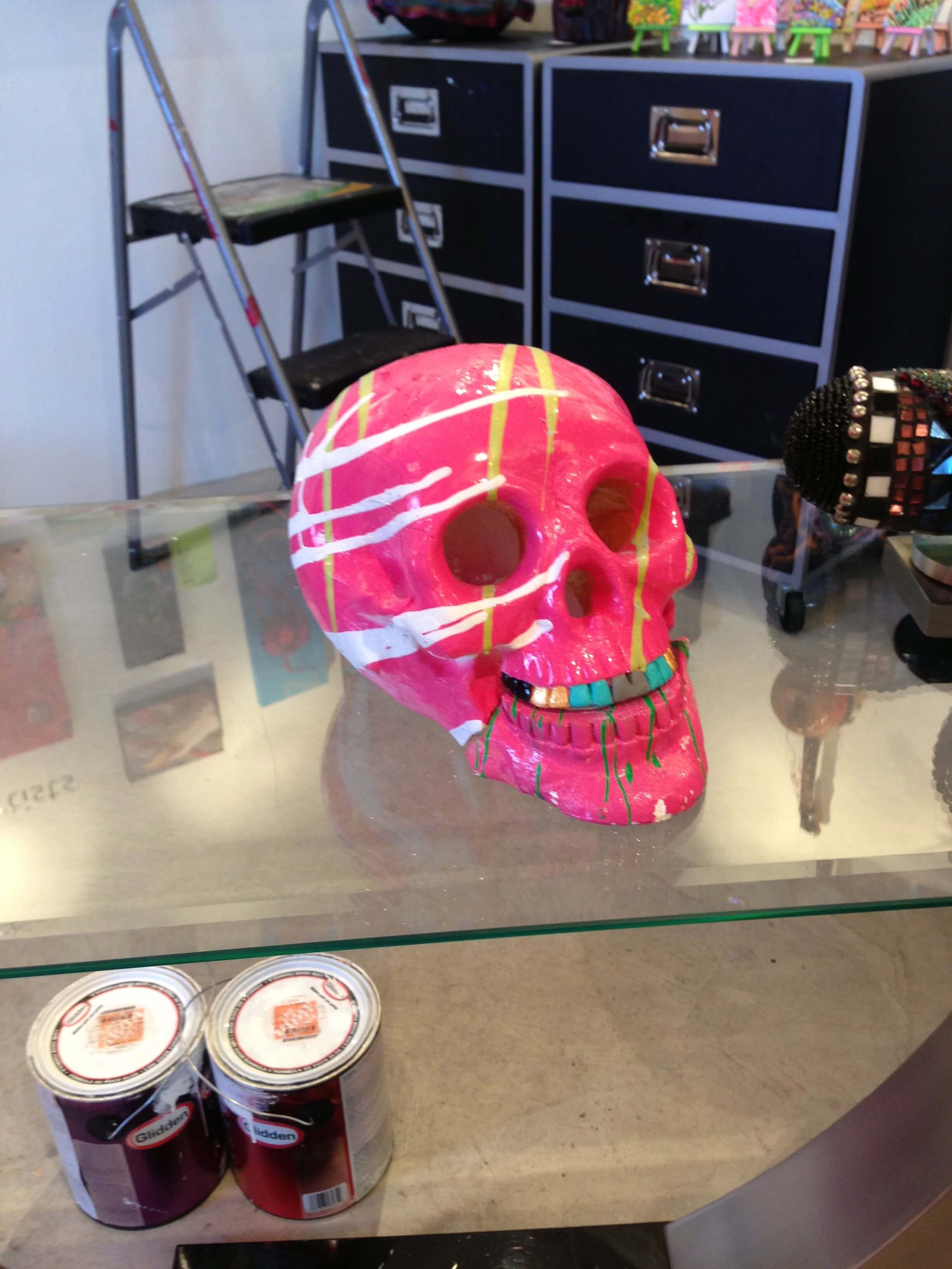 Skull sculpture