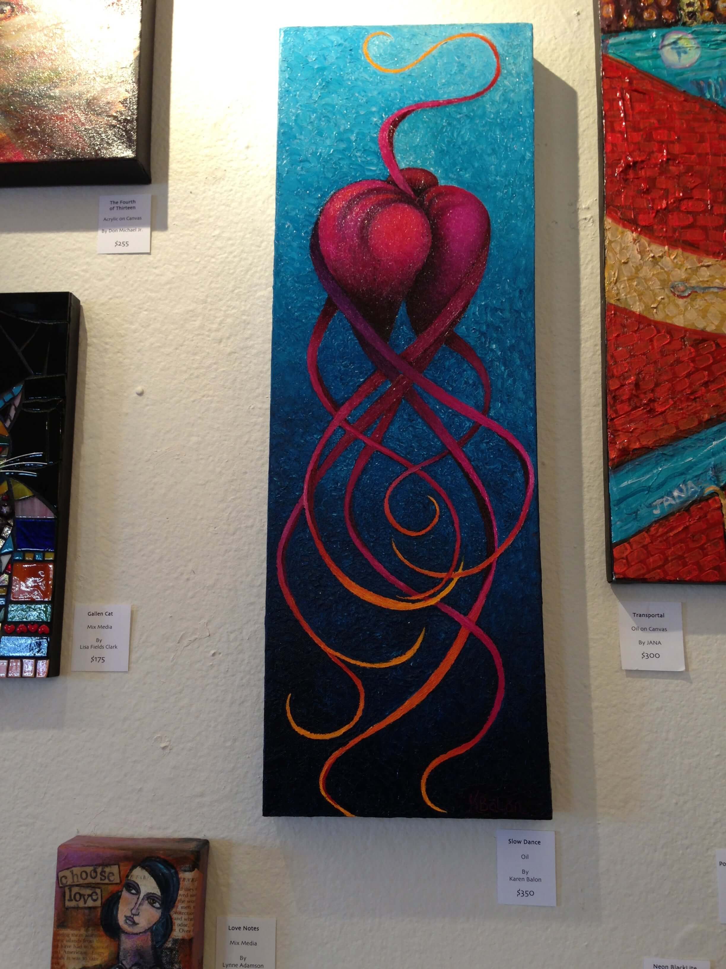 Oil on Canvas Titled Slow Dance By Karen Balon