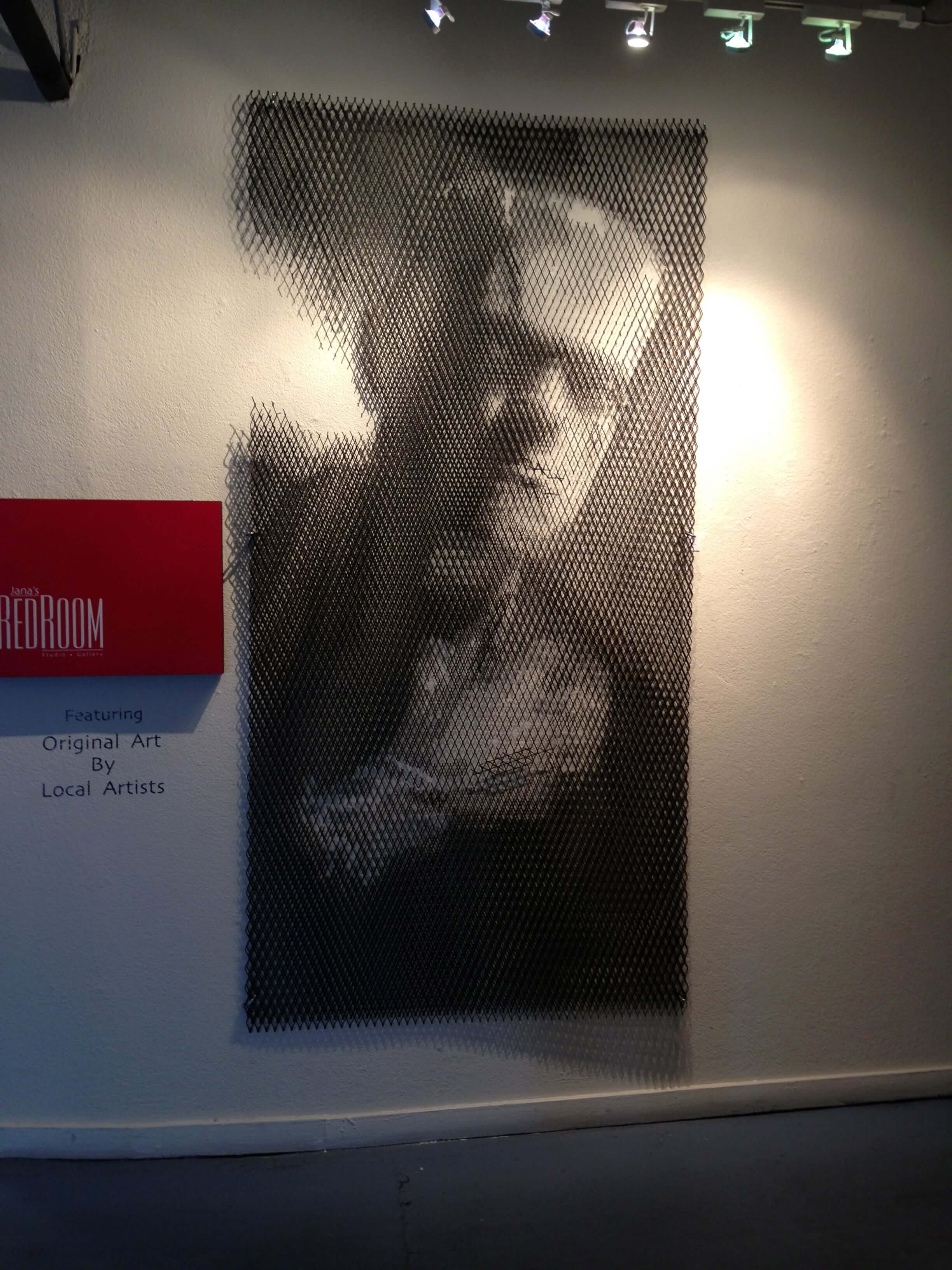 How did you do this James Henninger? ... It's Industrial metal and you have to be like 12 feet away to see the image. AMAZING!