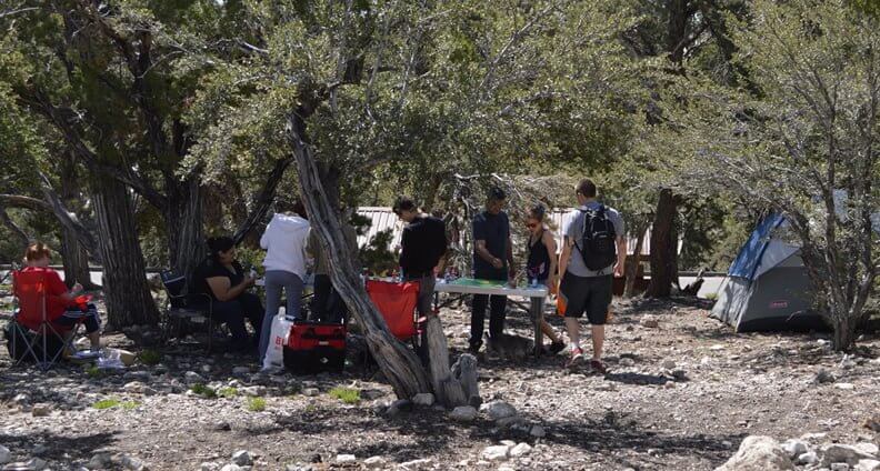 All you have to do is put out art supplies and they will come. We throw it down in Campsite #15.