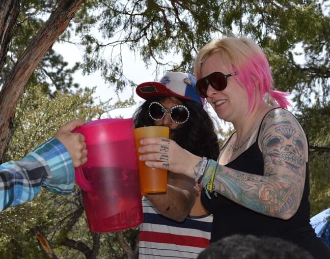 Shani Garrett and RedRoom Artist Seth Hoka Hey Babcock ... Had a great campsite in #12