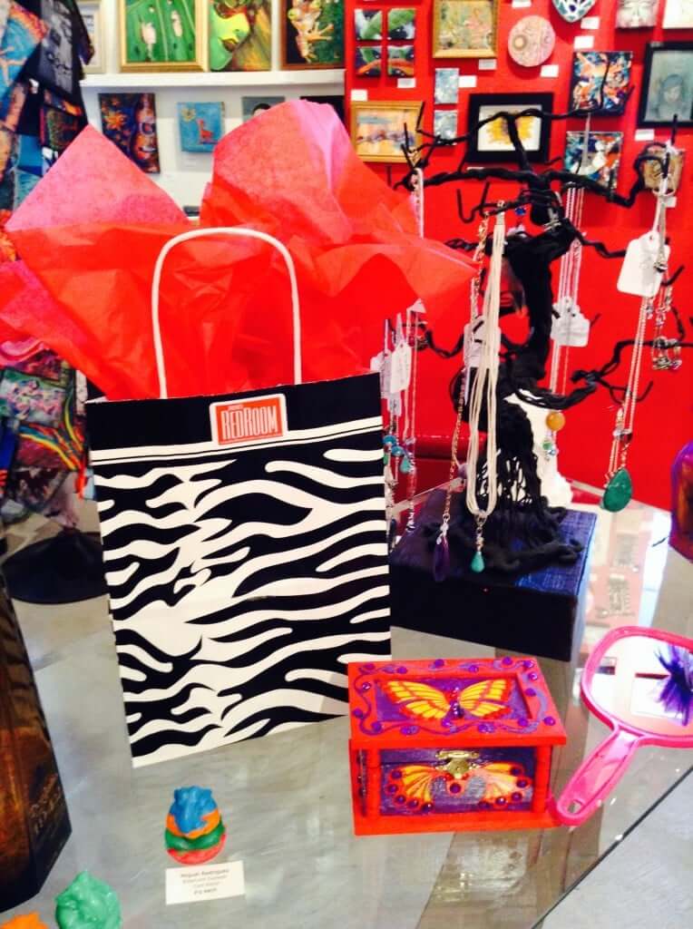 Jana's RedRoom Cute Gift Bags shown with Rebecca Jone's awesome Altered Box